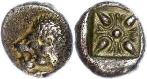 Ionien Milet, Diobol (1,17g), 6. Jh. v. Chr. ... 