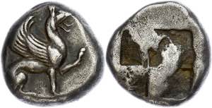 Ionien Teos, Drachme (5,81g), ca. 540-478 v. ... 