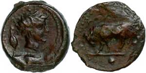 Sizilien Gela, Onkia (1,38g), ca. 420-405 v. ... 