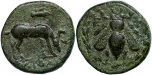 Ionien Ephesos. Æ (3,29g), ca. 190-150 v. ... 