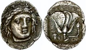 Karien Rhodos, Didrachme (6,58g), 394-304 v. ... 