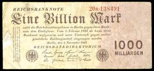 Deutsche Reichsbanknoten 1874-1945 1 Bio. ... 