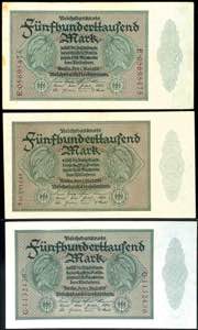 Deutsche Reichsbanknoten 1874-1945 3x ... 
