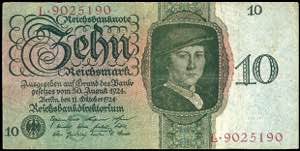 Deutsche Reichsbanknoten 1874-1945 10 ... 