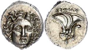 Karien Rhodos, Drachme (2,75g), ca. 200-100 ... 
