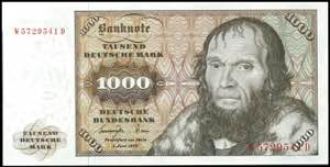 Geldscheine Deutsche Bundesbank 3x 1000 ... 