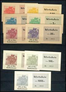 Banknoten DDR LPG-Geld, Großneuhausen ... 