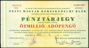 Banknoten Europa Ungarn, Pester Ungarische ... 