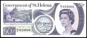 Banknoten Afrika und Naher Osten St. Helena, ... 