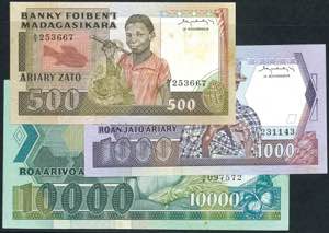 Banknoten Afrika und Naher Osten Madagaskar, ... 