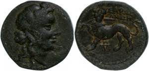 Lydien Sardes, Æ(4,35g), 2. Jh. v. Chr. Av: ... 