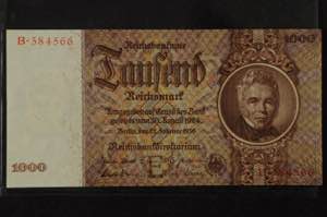 Sammlungen Papiergeld Deutsche Reichsbank ... 