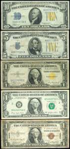 Sammlungen Papiergeld USA, 1 Dollar 1935 A ... 