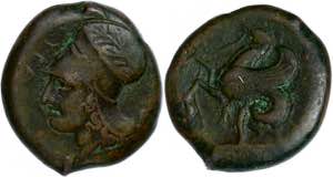 Sizilien Syrakus, Æ (7,60g), 375-344 v. ... 