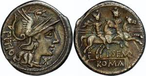 Münzen Römische Republik L. Sempronius ... 