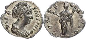 Münzen Römische Kaiserzeit Faustina I., ... 