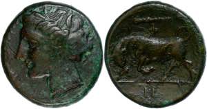 Sizilien Syrakus, Æ(5,79g), ca. 310-304 v. ... 