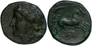 Sizilien Syrakus, Æ (4,87g), 289-287 v. ... 