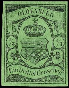 Oldenburg 1/3 Gr. a. grünlicholiv, ... 