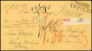 Preußen Portobriefe in das Ausland 1866, ... 