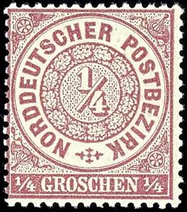 Norddeutscher Postbezirk 1/4 Gr ... 
