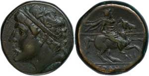 Sizilien Syrakus, Æ(17,91g), 275-216 v. ... 