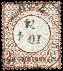 Deutsches Reich 2Ẅ Gr. großer Schild, ... 