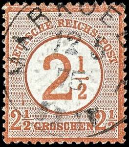 Deutsches Reich 2 1/2 auf 2 1/2 Groschen ... 
