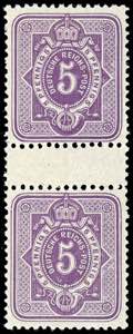 Deutsches Reich 5 Pfennig purpur, ... 