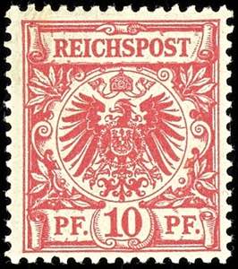 Deutsches Reich 10 Pf mittel)karmin)rot (UV ... 