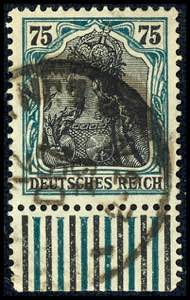 Deutsches Reich 75 Pf. Germania in d-Farbe, ... 