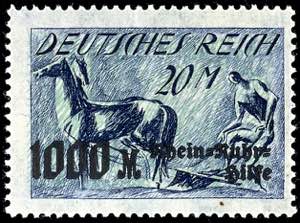 Deutsches Reich 20 Mark Rhein-Ruhr-Hilfe, ... 