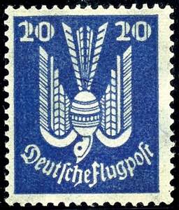 Deutsches Reich 20 Pf Flugpost mit ... 