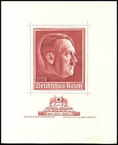 Deutsches Reich 1938, Probedruck zur Ausgabe ... 