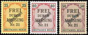 Deutsches Reich Dienstmarken 2 - 50 Pfg ... 