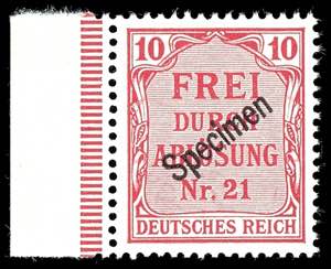 Deutsches Reich Dienstmarken 10 Pfg ... 