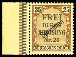 Deutsches Reich Dienstmarken 25 Pfg ... 
