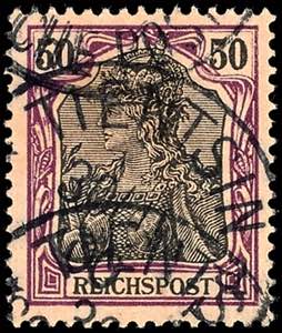 Deutsche Post in China 50 Pfennig Germania ... 