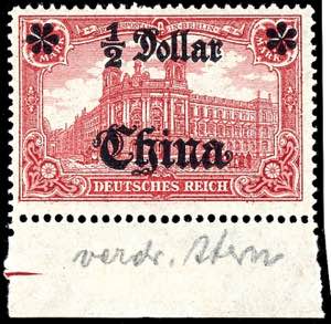 Deutsche Post in China 1/2 $ auf 1 M. ... 