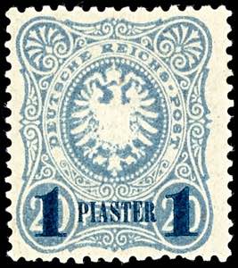 Deutsche Post in der Türkei 20 Pfennig blau ... 