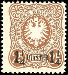 Deutsche Post in der Türkei 1 1/4 Piaster ... 