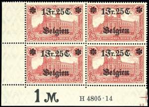 Belgien 1,25 Fr. auf 1 Mark Deutsches Reich, ... 