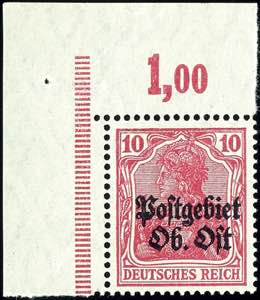 Postgebiet Oberbefehlshaber Ost 10 Pfennig ... 