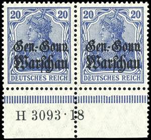 Deutsche Post in Polen 20 Pfg. ... 