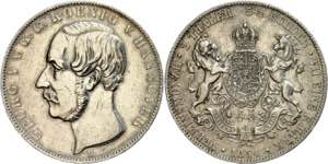 Preußen Doppeltaler, 1854, Georg V., AKS ... 