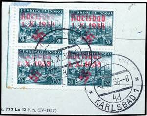 Karlsbad 50 Heller Briefmarkenausstellung, ... 