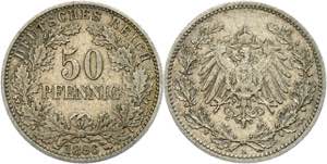 Kleinmünzen 1871-1922 50 Pfennig, 1896, A, ... 