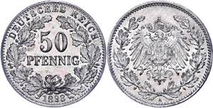 Kleinmünzen 1871-1922 50 Pfennig, 1898, A, ... 