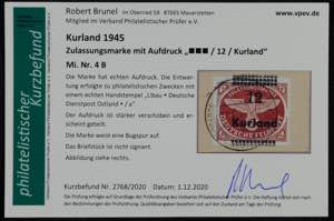 Kurland 1945, Kompletter Satz ... 