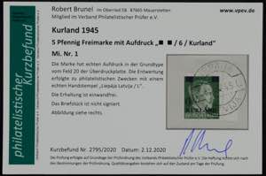 Kurland 1945, Kompletter Satz ... 